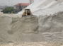 Dredging of sand stockpile