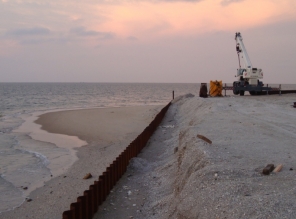 Sheet Piling for Beach Protection, Baia do Mussulo